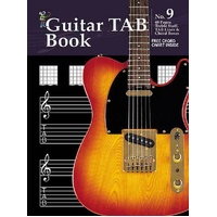 Progressive Manuscript Book 9 Guitar Tab. 48-Pages/Treble Staff/Tab Lines /Chord Boxes 