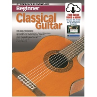 Progressive Beginner Classical Guitar Book/Online Video & Audio