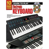 10 Easy Lessons Learn To Play Keyboard Book/CD/DVD