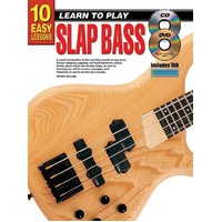 10 Easy Lessons Learn To Play Slap Bass Book/CD/DVD