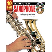 10 Easy Lessons Learn To Play Saxophone Book/CD/DVD