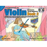 Progressive Violin Method Book 2 for Young Beginners Book/CD