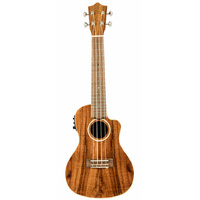 Lanikai Acacia Series All Solid Concert AC/EL Ukulele in Natural Gloss Finish