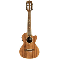 Lanikai Acacia Solid Top Series 8-String Tenor AC/EL Ukulele in Natural Satin Finish