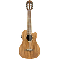 Lanikai Acacia Solid Top Series 6-String Guitalele AC/EL Ukulele in Natural Satin Finish