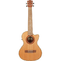 Lanikai Cedar Series Tenor AC/EL Ukulele in Natural Satin Finish