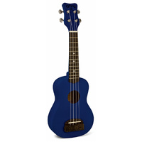 Kohala Series Soprano Ukulele in Blue with Natural Satin Finish