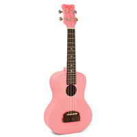 Kohala Series Soprano Ukulele in Pink with Natural Satin Finish