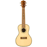 Lanikai Solid Spruce Top Series Concert Ukulele in Natural Satin Finish