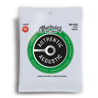 Martin Authentic Acoustic Marquis Silked 80/20 Bronze Light Guitar String Set (12-54)