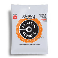 Martin Authentic Acoustic Flexible Core 92/8 Phosphor Bronze "Tommy's Choice" Light Guitar String Set (12-54)