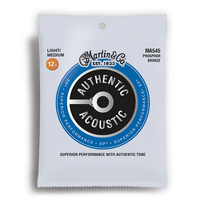 Martin Authentic Acoustic SP 92/8 Phosphor Bronze Light/Medium Guitar String Set (12.5-55)