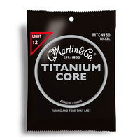 Martin Titanium Core Light Acoustic Guitar String Set (12-55)