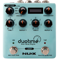 NU-X Verdugo Series Duotime Dual Delay Engine Effects Pedal