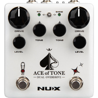 NU-X Verdugo Series Ace Of Tone Dual Overdrive Effects Pedal