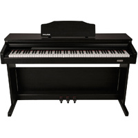 NU-X WK520 Upright 88-Key Digital Piano with Slide-Top in Dark Wood Finish