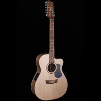 Pratley Classic Series OM Cutaway Model Solid Bunya Top, Solid Blackwood B/S - 12 String