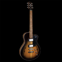 Pratley Electric Semi-Hollow Blackwood Vintage Burst Single Cut SD Seth Lover HH Set