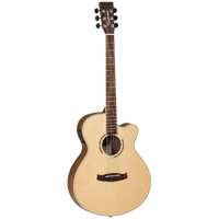 Tanglewood TDBTSFCEBW Discovery Exotic Superfolk C/E Black Walnut