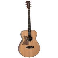 Tanglewood TRFHRLH Reunion Australian Red Cedar Top Folk with Hawaiian Rain Wood B/S Left Handed