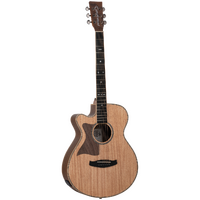 Tanglewood TRU4-CE-BW-LH / TRPRO-SFCE-BW-LH Reunion Pro Solid Australian Red Cedar Top Super Folk C/E with Black Walnut B/S Left Handed