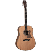 Tanglewood TRU5-HR / TRPRO-D-HR Reunion Pro Solid Australian Red Cedar Top Dreadnought with Hawaiian Rain Wood B/S