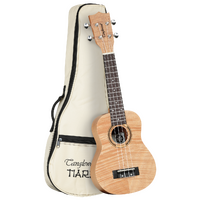 Tanglewood TWT5B Tiare Soprano Ukulele All Flame Mahogany with Bag