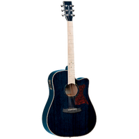 Tanglewood TW5EBLA Winterleaf Blonde Dreadnought C/E Bondi Blue Gloss