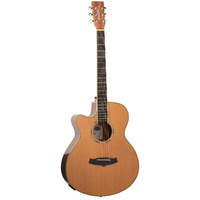 Tanglewood Winterleaf Pro Super Folk C/E Left-Hand Acoustic Guitar [TWPRO4-CE-NA-LH]