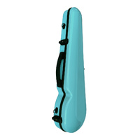 VIVO Shaped Case Aqua Blue - for 4/4 Violin / 14" Viola