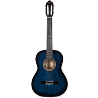 Valencia VC104BUS Classical Guitar in Gloss Blue Sunburst - Full Size