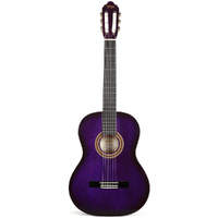 Valencia VC104PPS Classical Guitar in Gloss Purple Sunburst - Full Size