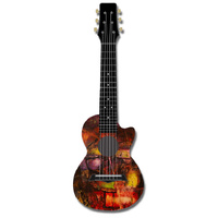 Kealoha Guitalele in Technicolour Paint Design with Black ABS Resin Body