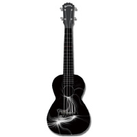 Kealoha "Eclipse Flare" Design Concert Ukulele with Black ABS Resin Body