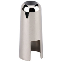 Metal Alto Saxophone Mouthpiece Cap in Nickel Finish